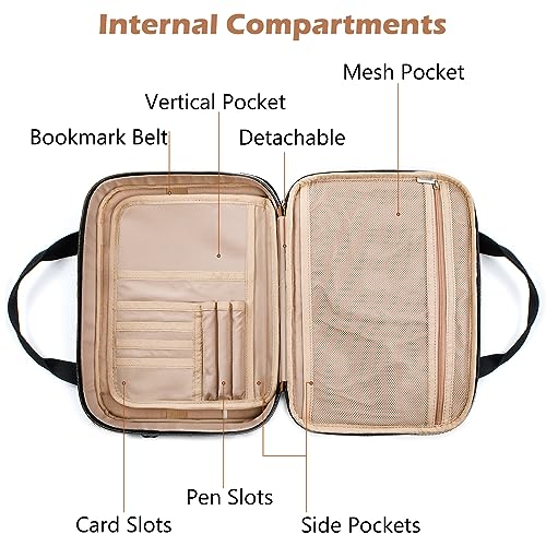 Aplufine Bible Case for Women-Bible Covers-Bible Carrying Case-Book Bags and Totes for Women with Detachable Shoulder Strap, Bible Gift - Image 5