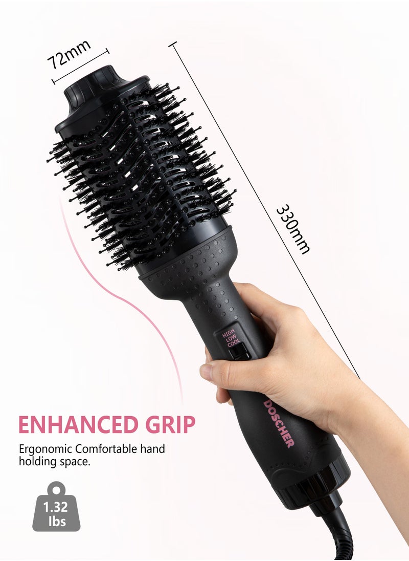 Hair Dryer Brush Blow Dryer Hair Dryer and Styler Hot Air Brush 4 in 1 Black Volumizer with Negative Ion 1300W - pzsku/Z648A4D1DA0B331ECFCF9Z/45/1742038690/a364f4a4-efe7-4fc5-abbd-039e1fc42c79