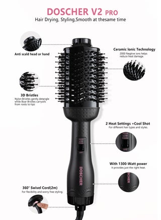 Buy DOSCHER Hair Dryer Brush Blow Dryer Hair Dryer and Styler Hot