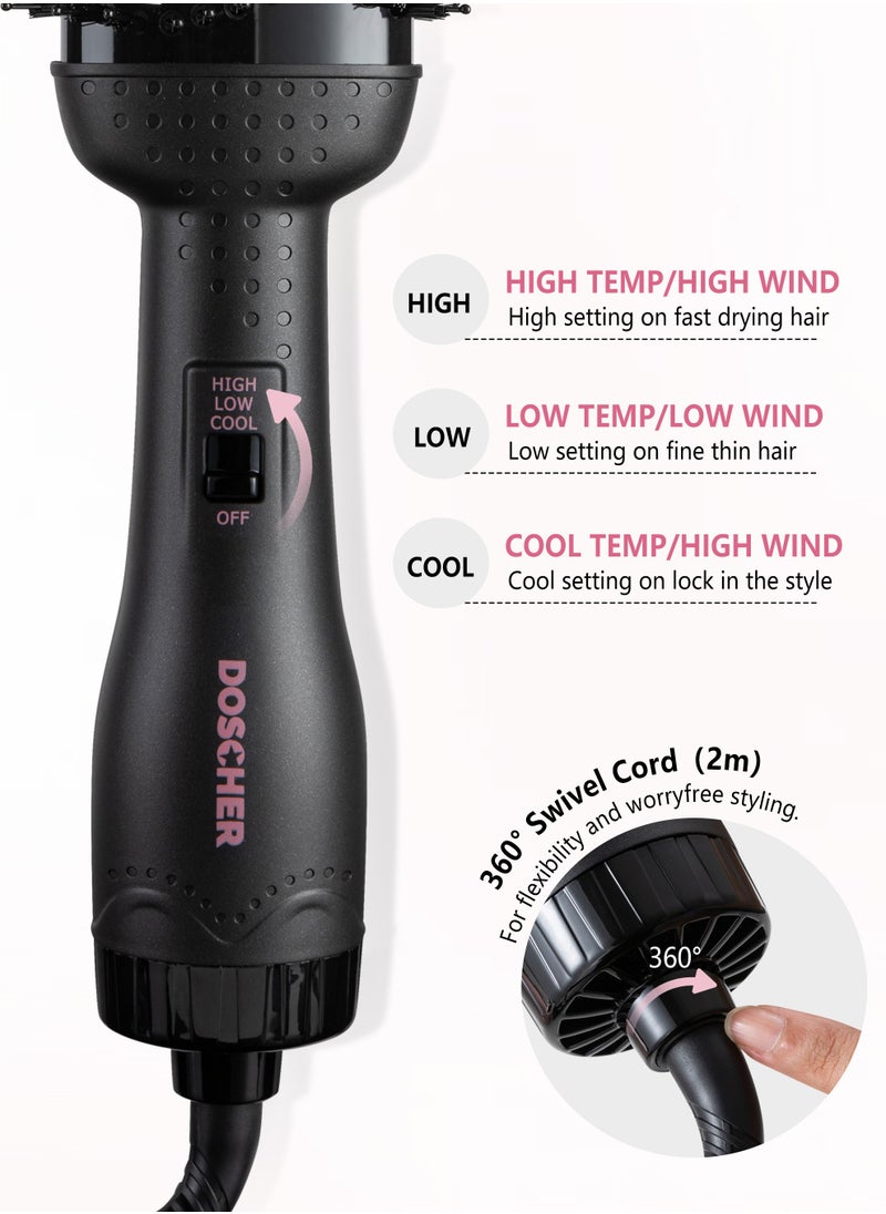Hair Dryer Brush Blow Dryer Hair Dryer and Styler Hot Air Brush 4 in 1 Black Volumizer with Negative Ion 1300W - pzsku/Z648A4D1DA0B331ECFCF9Z/45/_/1729155150/4d5e85e9-7074-46ea-9e3b-86756ccc5ab5