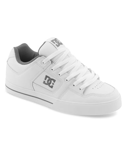 DC Shoes Pure- WHITE/BATTLESHIP/WHITE- 7.5 - Image 2
