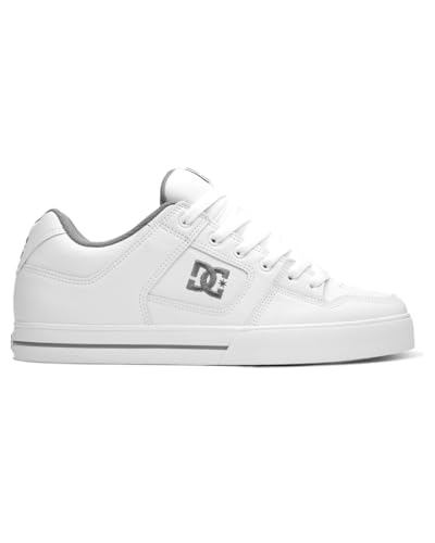 DC Shoes Pure- WHITE/BATTLESHIP/WHITE- 7.5 - Image 4