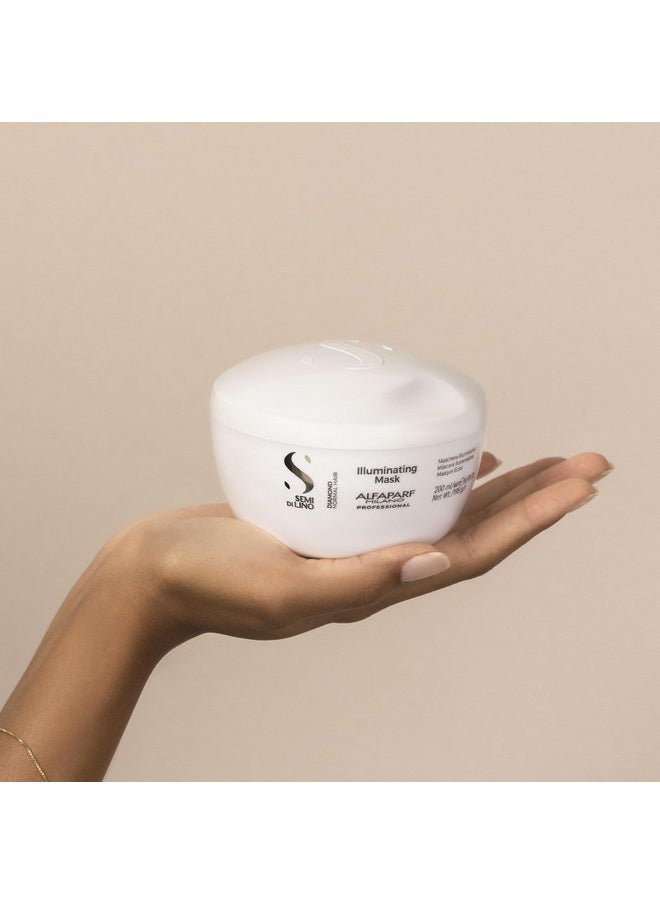 ALFAPARF MILANO Alfaparf Milano Semi Di Lino Diamond Illuminating Hair Mask - Deep Conditioning Hair Treatment For Damaged & Dry Hair (6.98 oz)  - Image 2