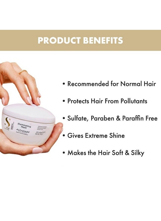 ALFAPARF MILANO Alfaparf Milano Semi Di Lino Diamond Illuminating Hair Mask - Deep Conditioning Hair Treatment For Damaged & Dry Hair (6.98 oz)  - Image 5