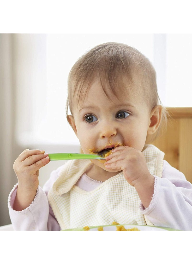 Oasisgalore 4PCS Silicone Baby Feeding Spoons, BPA-Free Flexible Long Spoons for 4+ Months  - Image 4