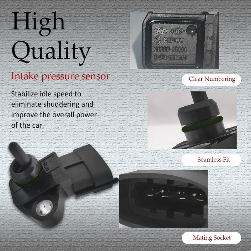 Middrivr حساس خريطة ضغط الهواء المطلق لمجمع Middrivr 39300-2B000 - Image 3