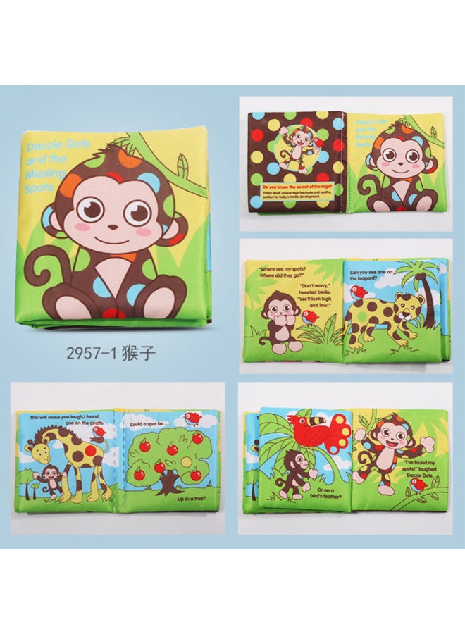 XL English Touch Cloth Book Educational Toys Tearable Baby Cloth Book Ringing Paper Enlightenment Book Early Education Toys - Image 3