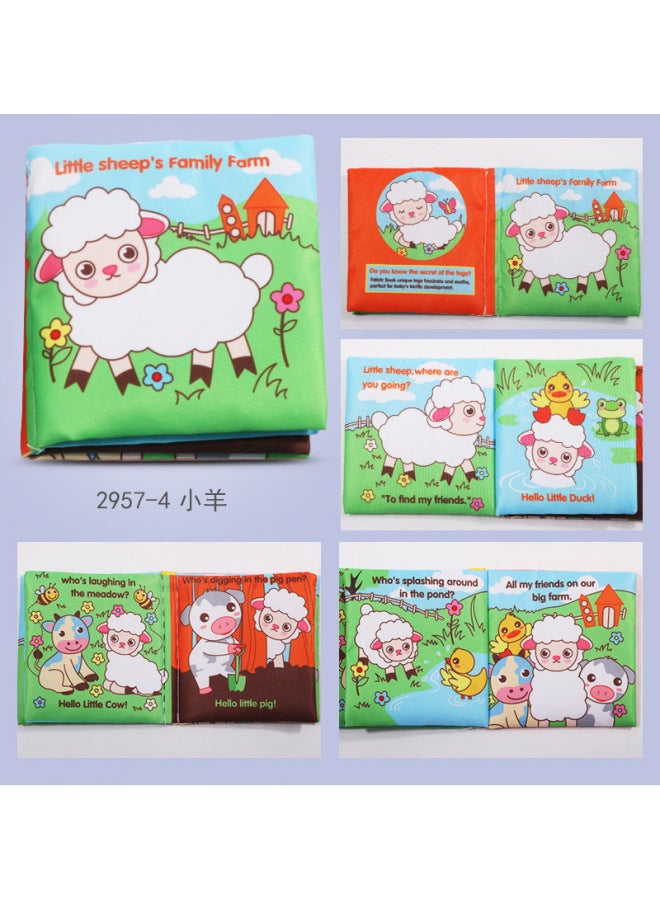 XL English Touch Cloth Book Educational Toys Tearable Baby Cloth Book Ringing Paper Enlightenment Book Early Education Toys - Image 1