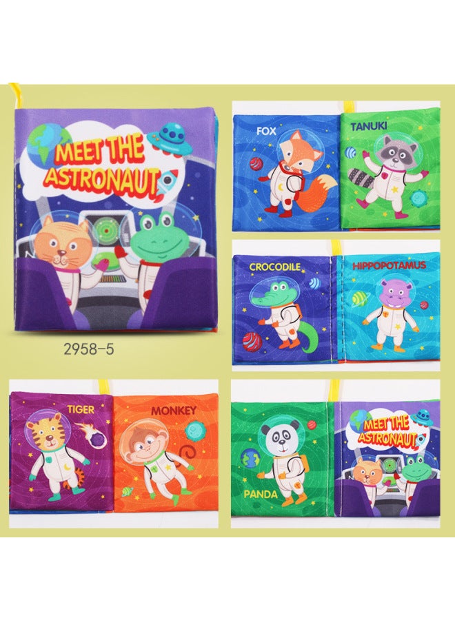 XL English Touch Cloth Book Educational Toys Tearable Baby Cloth Book Ringing Paper Enlightenment Book Early Education Toys - Image 2