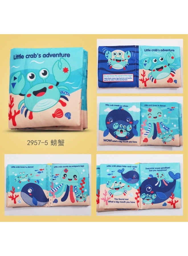 XL English Touch Cloth Book Educational Toys Tearable Baby Cloth Book Ringing Paper Enlightenment Book Early Education Toys - Image 5