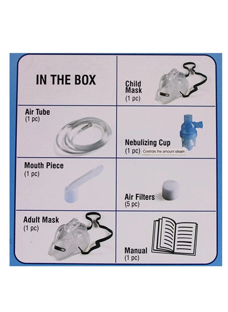 نيوبليندز جهاز نيبولايزر سمارت دكتور – جهاز بخار لعلاج ضيق التنفس والربو وحساسية الصدر مع سرعات متغيرة وملحقات كاملة - Image 4