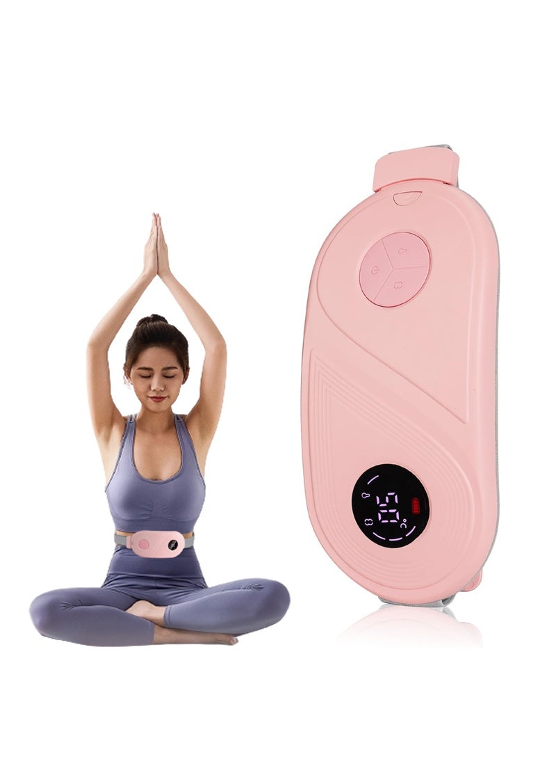 KASTWAVE Heating Pads, Portable Heating Pad for Back Pain Relief, Fast Period Pain Relief Heated Waist Pad with 3 Heat Levels and 3 Massage Modes, Back or Belly Heating Pad, Ideal Gifts for Women - Image 1