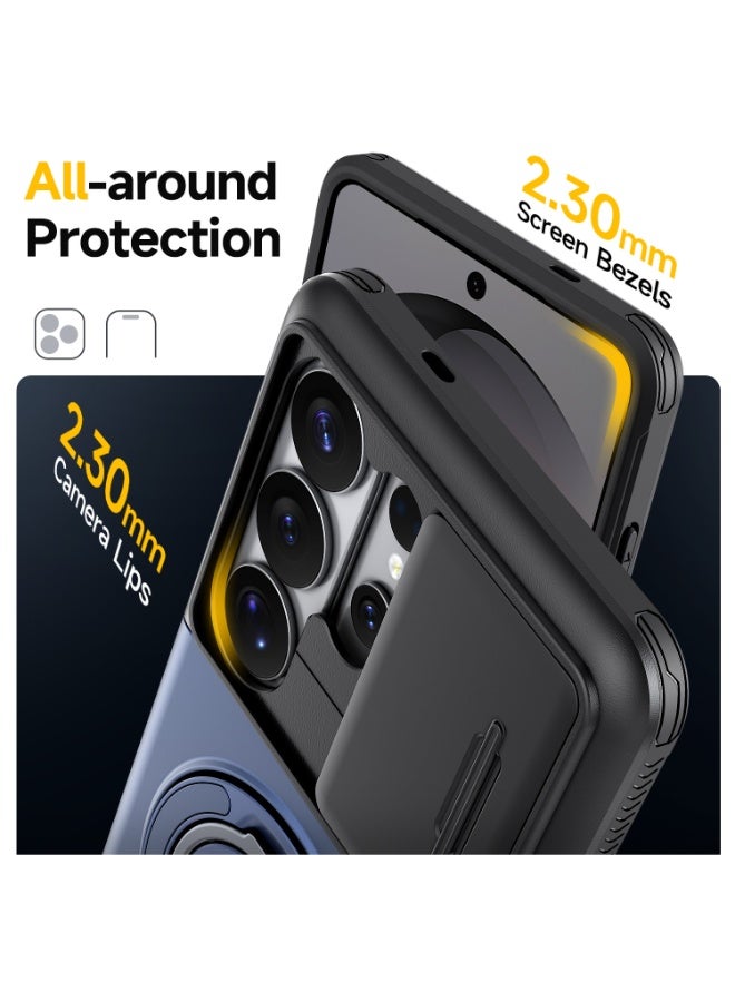 Multifunctional Case for Samsung S23/S24/S25/S26 Ultra with Slide Camera Cover, Magnetic Stand & Card Slot, Shockproof Phone Cover - Image 5