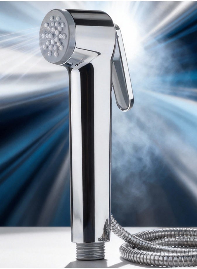Best Handheld Bidet Spray Shattaf Set | High-Pressure ABS Body with Chrome Finish | Soft Spray | Easy To Use | Anti-Splash | Bathroom Personal Hygiene Kit | High Quality Hand Shower Set - Image 5