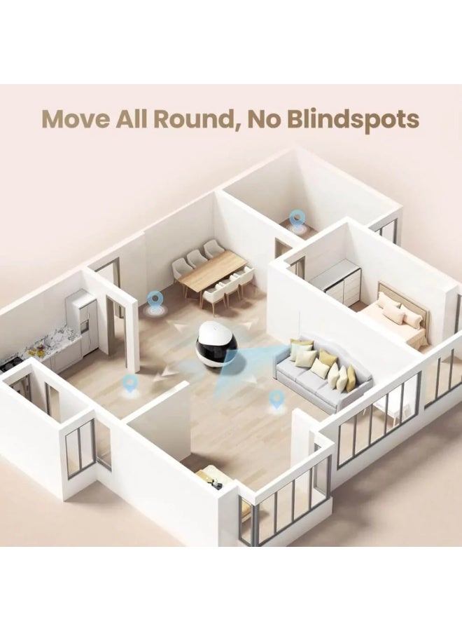 Enabot EBO Air 2 FamilyBot – Indoor Security Camera Robot (2K Pet Camera) - Image 4