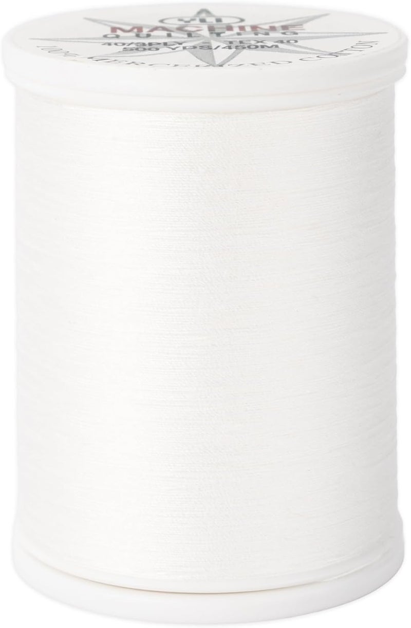 YLI Threads YLI Machine Quilting Thread - 40 wt. Extra-Long Staple Cotton Thread 500 yd Spool - Designed for Quilting - Natural - Image 1