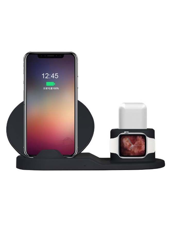 Loquat 3-in-1 Fast Wireless Charger Black - Image 2