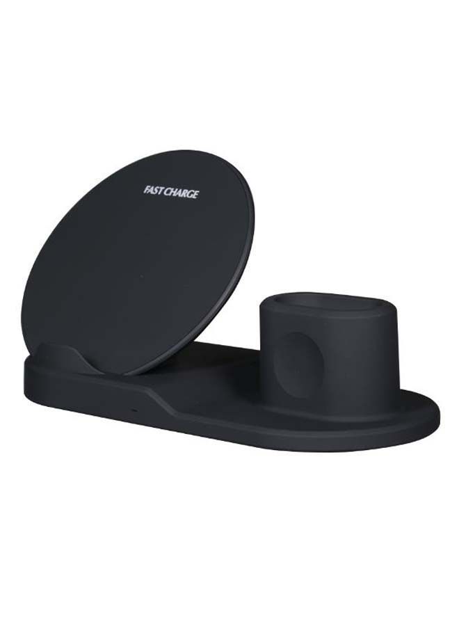 Loquat 3-in-1 Fast Wireless Charger Black - Image 1