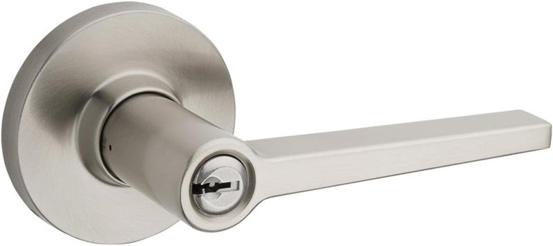 Kwikset Amherst Daylon Lever Round  Keyed  with Pin  Tumbler  Safe Lock  - Image 1