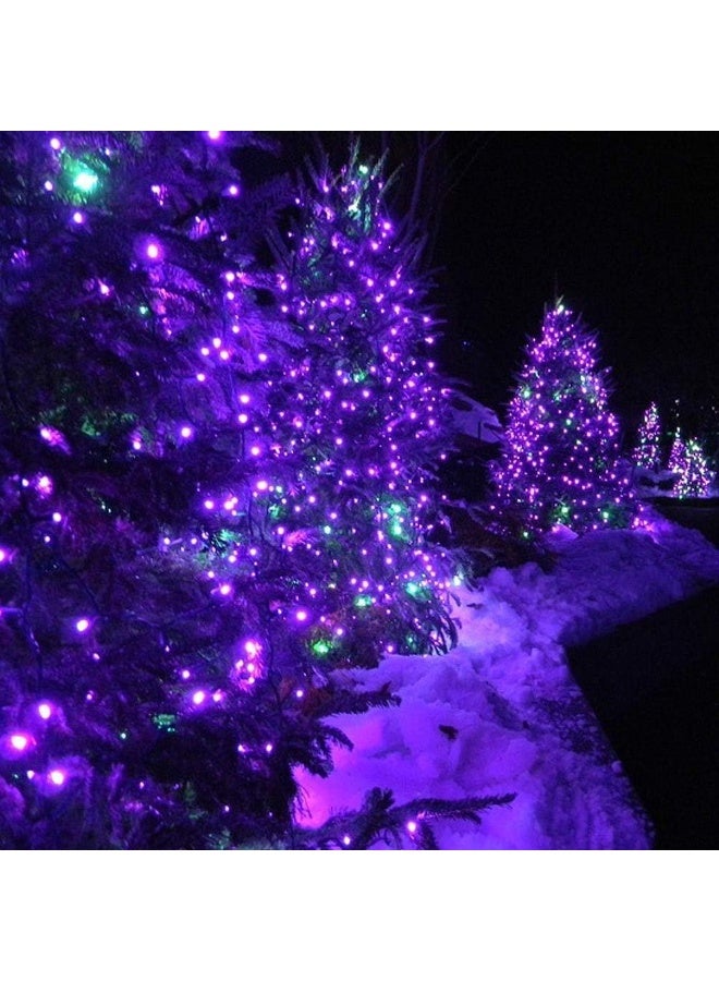 Solar Lights, 22M 200 LED 8 Modes Outdoor String Lights, Waterproof Solar String Light for Xmas Tree, Fence, Holiday, Party, Balcony, Outdoo Xmas Decorations -purple - Image 3