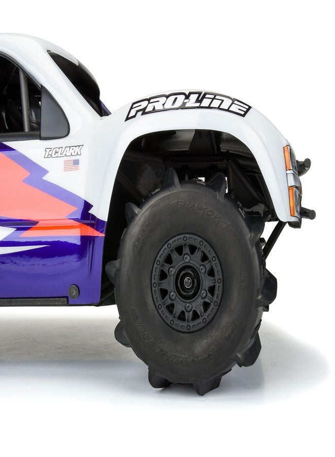 Pro-Line Racing Dumont Sand/Snow Tires Mounted on Raid Black 6x30 Removable 17mm Hex Wheels 2 for Mojave 6S and UDR Front or Rear PRO1018911 - Image 4