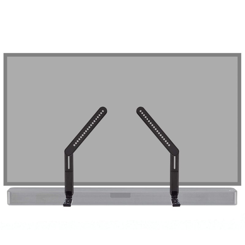 ECHOGEAR Sound Bar Mounting Brackets for TVs - Adjust Height & Depth for Maximum Compatibility Between Your TV & Soundbar - Works with with LG, Vizio, Bose, Dolby Atmos Speakers & More - Image 1
