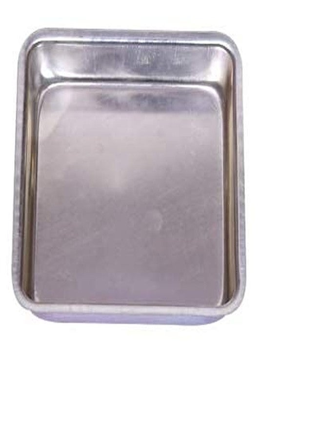 EVER GOLD Aluminum Square Cake Mould (700 ml, Silver)