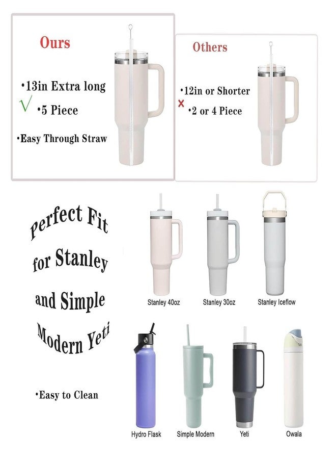 MALUKTA 3 in 1 Cup Lid Cleaning Brush,Straw Cleaner Brush Extra Long for Stanley Cup - Image 3