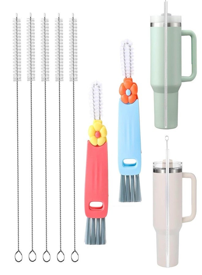 MALUKTA 3 in 1 Cup Lid Cleaning Brush,Straw Cleaner Brush Extra Long for Stanley Cup - Image 1