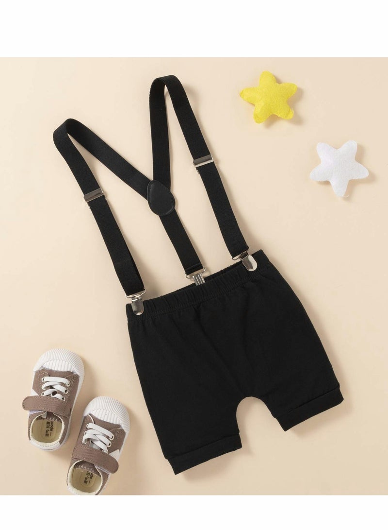 Excefore Baby Boys 1st Birthday Outfit Set 3PCS Short Sleeve for Photo Shoot Size 9-18 Months - 100 - Image 4