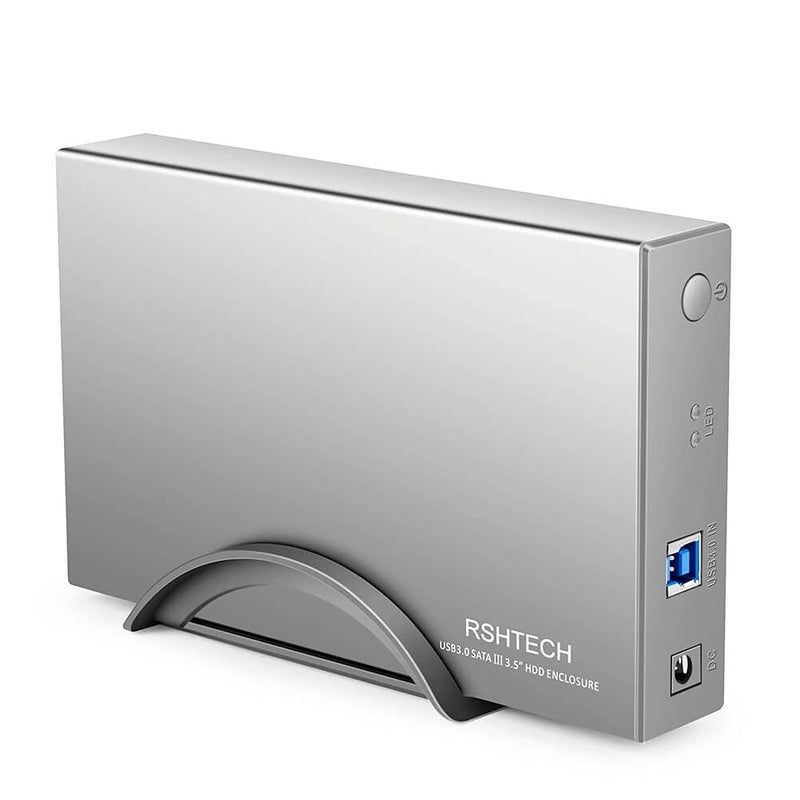Rshtech Hard Drive Enclosure RSHTECH USB 3.0 to SATA Aluminum External Hard Drive Dock Case for 3.5 inch HDD SSD up to 16TB Drives, Support UASP (RSH-339) - Image 1