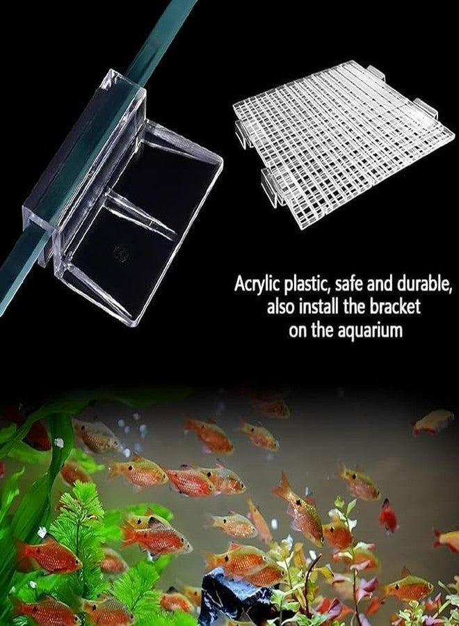 مجموعة مشابك تثبيت غطاء حوض السمك الزجاجي من الأكريليك من VAYINATO®، 6 قطع، مناسبة لأحواض السمك بدون إطار والأحواض الزجاجية ذات الفتحة العلوية، بسماكة 8 مم، من إنتاج Petzlifeworld - Image 4