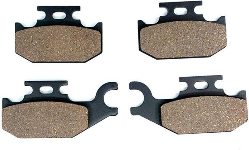 QASULER Front and Rear Brake Pads Kit for ATV and Motorcycles