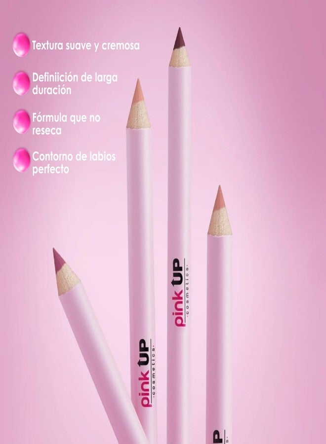 Pink Up | Lip Liner | Defines Lips & Prevents Feathering | Long-lasting Color That Won't Dry Out | Lip Liner Pencil | Creamy Smooth Texture | Blush | Model PKLL21 - Image 4