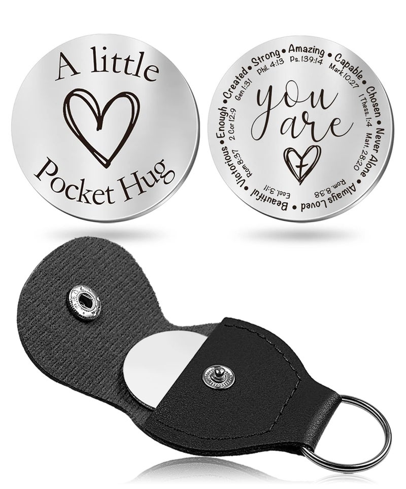 CINDYHE Pocket Hug Token keychain Gifts for Men Women Him Her Dad Mom Son Daughter Brothers Sisters Teacher Boy Girl Friends (You Are) - Image 1