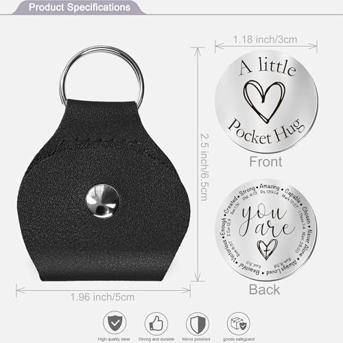 CINDYHE Pocket Hug Token keychain Gifts for Men Women Him Her Dad Mom Son Daughter Brothers Sisters Teacher Boy Girl Friends (You Are) - Image 2