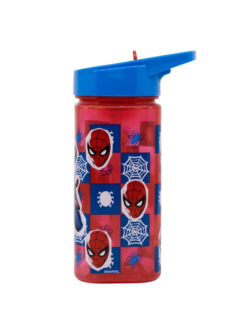 MARVEL SQUARE WATER BOTTLE 510 ML SPIDERMAN ARACHNID GRID - Image 2