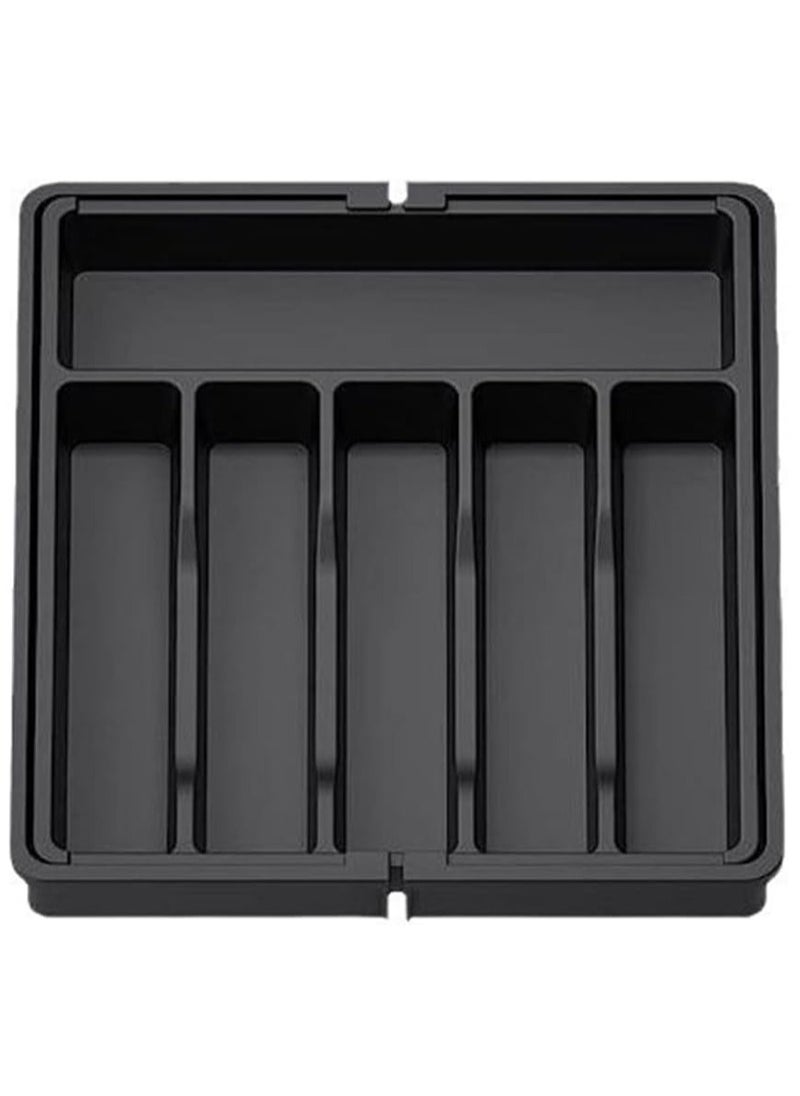 Cozy Nest - Adjustable Cutlery Storage Holder Expandable Tableware & Silverware Organizer BPA-Free Drawer Tray for Utensils Space-Saving with Dividers for Spoons Forks Knives - Image 1