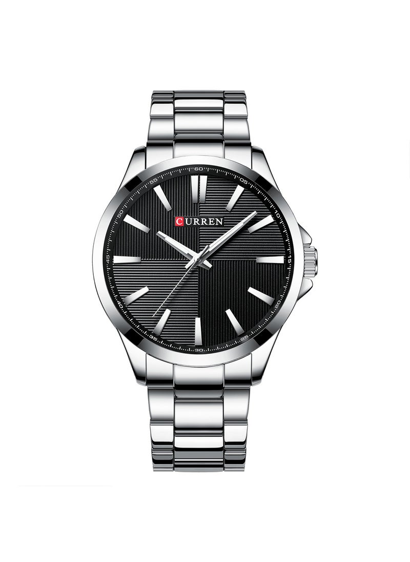 CURREN Men's Alloy Watch - Waterproof Quartz Business Casual Watch with Large Dial & Steel Strap, Valentine's/Business Gift - Image 1