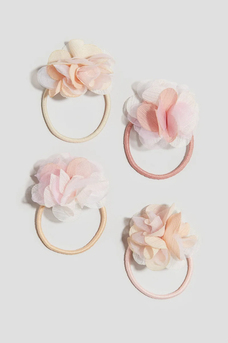 اتش اند ام ربطات شعر بشكل فيونكة - 4 قطع