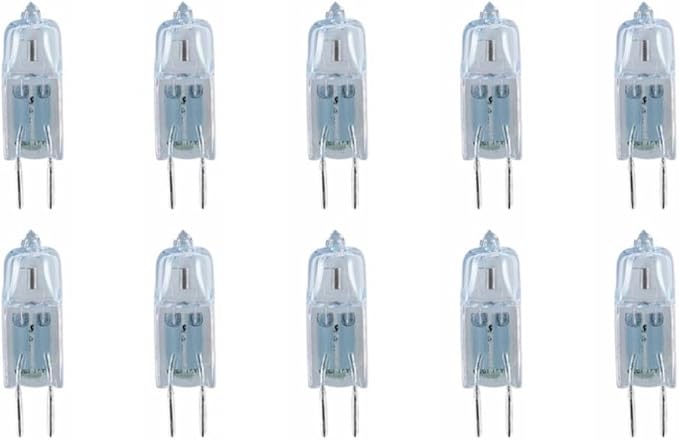 Osram Halostar Starlite 50 W 12 V GY6.35 low voltage halogen lamp – clear pin base capsule -Pack of 10 - Image 1