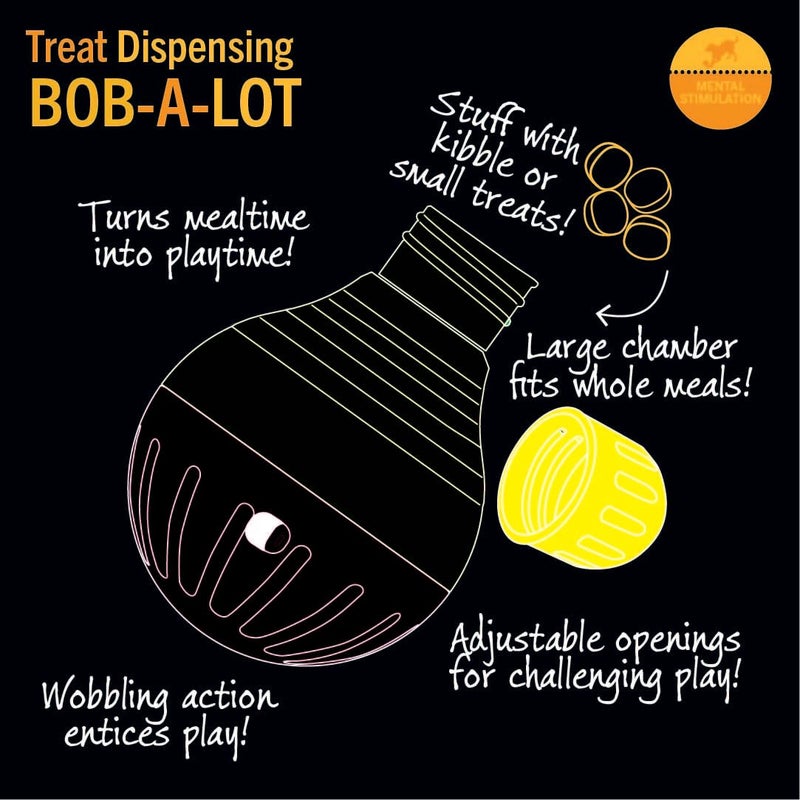 Starmark Treat Dispensing Bob-a-Lot Dog Toy, All Breed Sizes (Pack of 1) - Image 5
