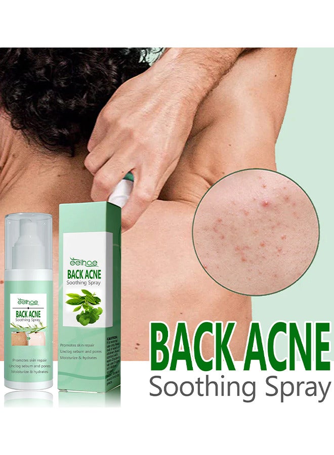 EELHOE 120ML Back Acne Treatment Soothing Spay, Back Acne Spray, Niacinamide Spray, Body Acne Treatment with Herbal Formula, Tea Tree Oil Spray, Body Acne Treatment Spray For Teens, Gentle On Skin  - Image 3