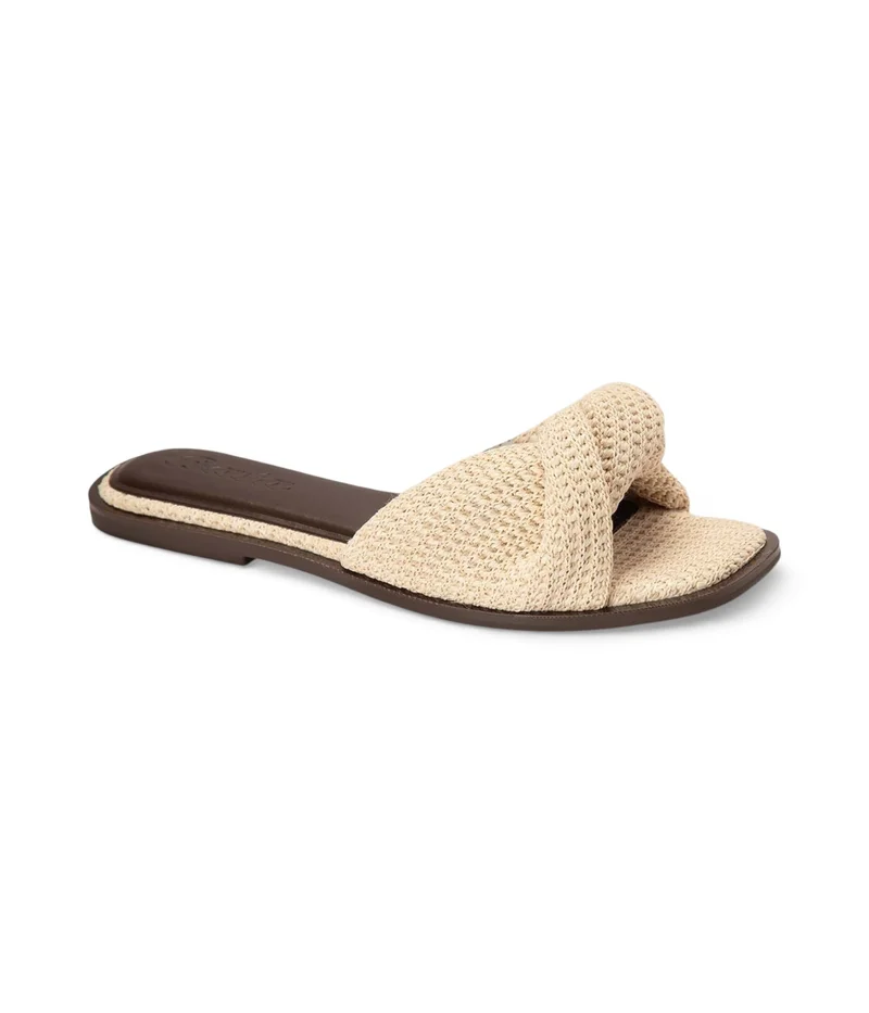 Bata Textured Slide Sandals