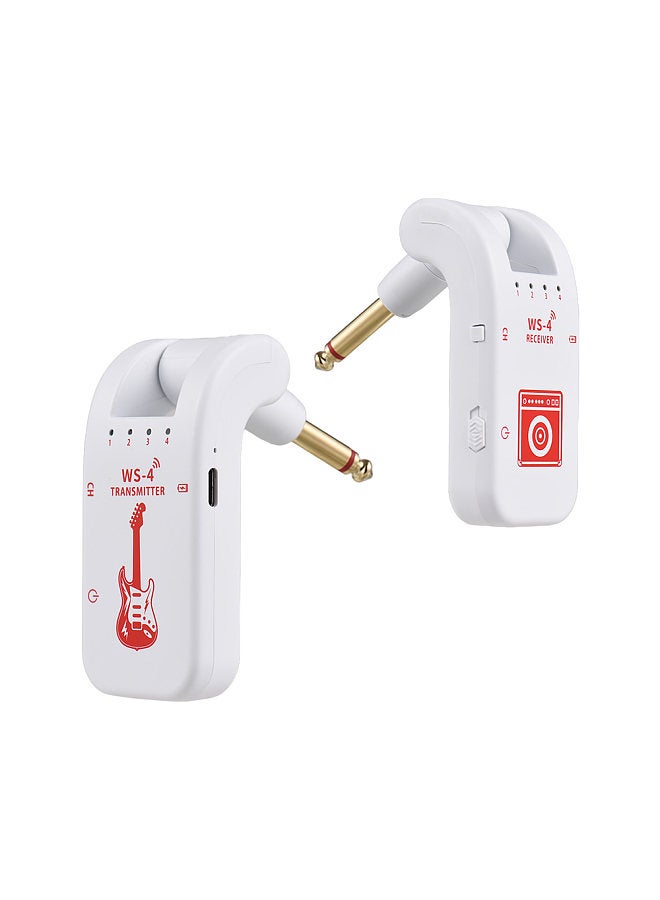2.4G Wireless Guitar System Rechargeable Guitar Transmitter Receiver Set  - Image 1