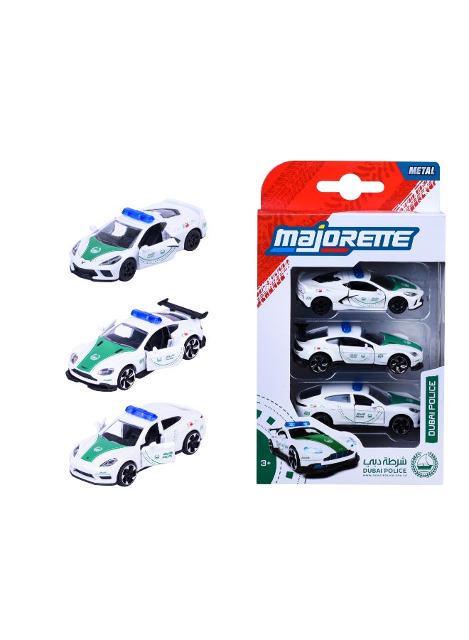 Majorette Dubai Police 3 Pack Die Cast – Super Car's (1:64 Scale) – Die-Cast Toy Car for Kids & Collectors - Image 1