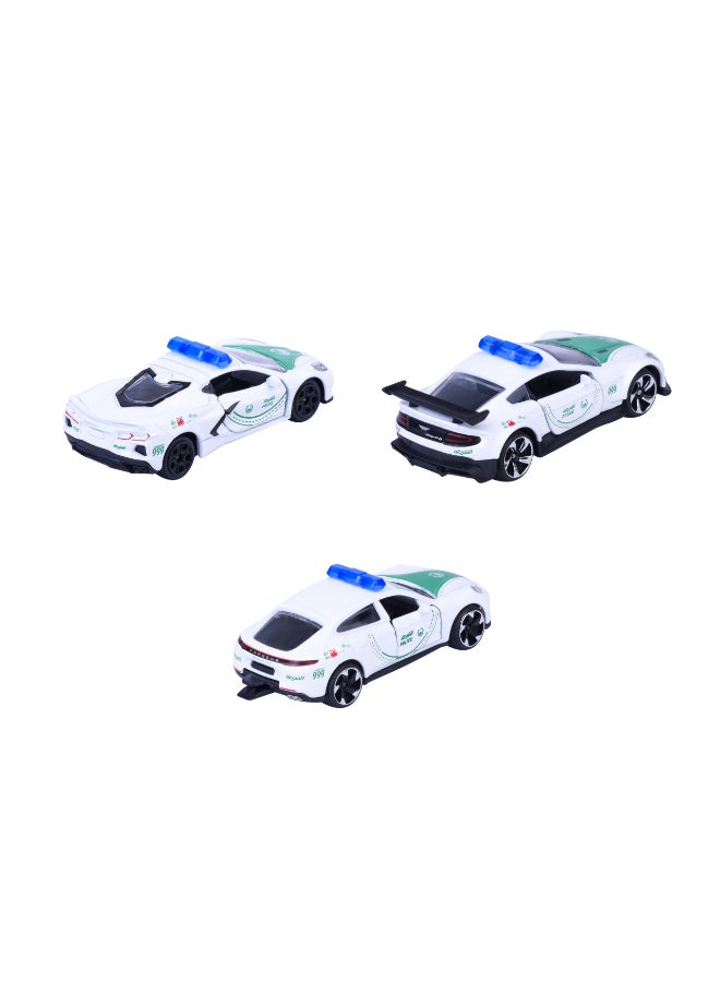 Majorette Dubai Police 3 Pack Die Cast – Super Car's (1:64 Scale) – Die-Cast Toy Car for Kids & Collectors - Image 4