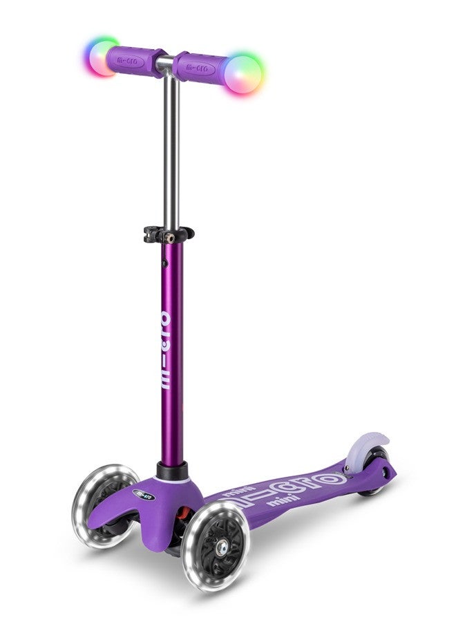 Micro Scooters | Mini Micro Magic Children's Scooter | Light Up Handlebar | Lightweight | Boys & Girls | 2-5yrs | Purple | Scooter for Kids | Scooters | Kids Scooter - Image 1