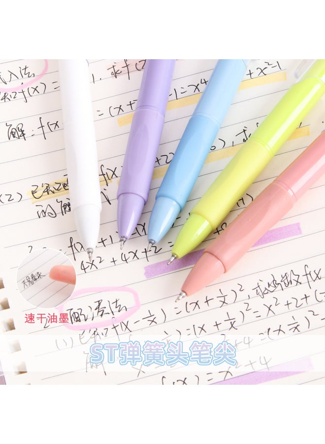 HELPS Morandi Is A Color Brush Pen For Primary School Students With High Color Value. Press Gel Pen To Write Smoothly And Quickly Dry Black Pen - Image 4