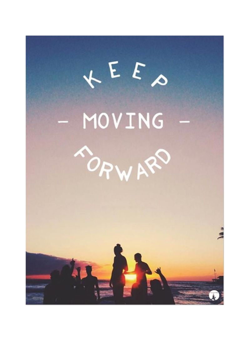 RKN English Phrases Mouse Pad Brown/Blue